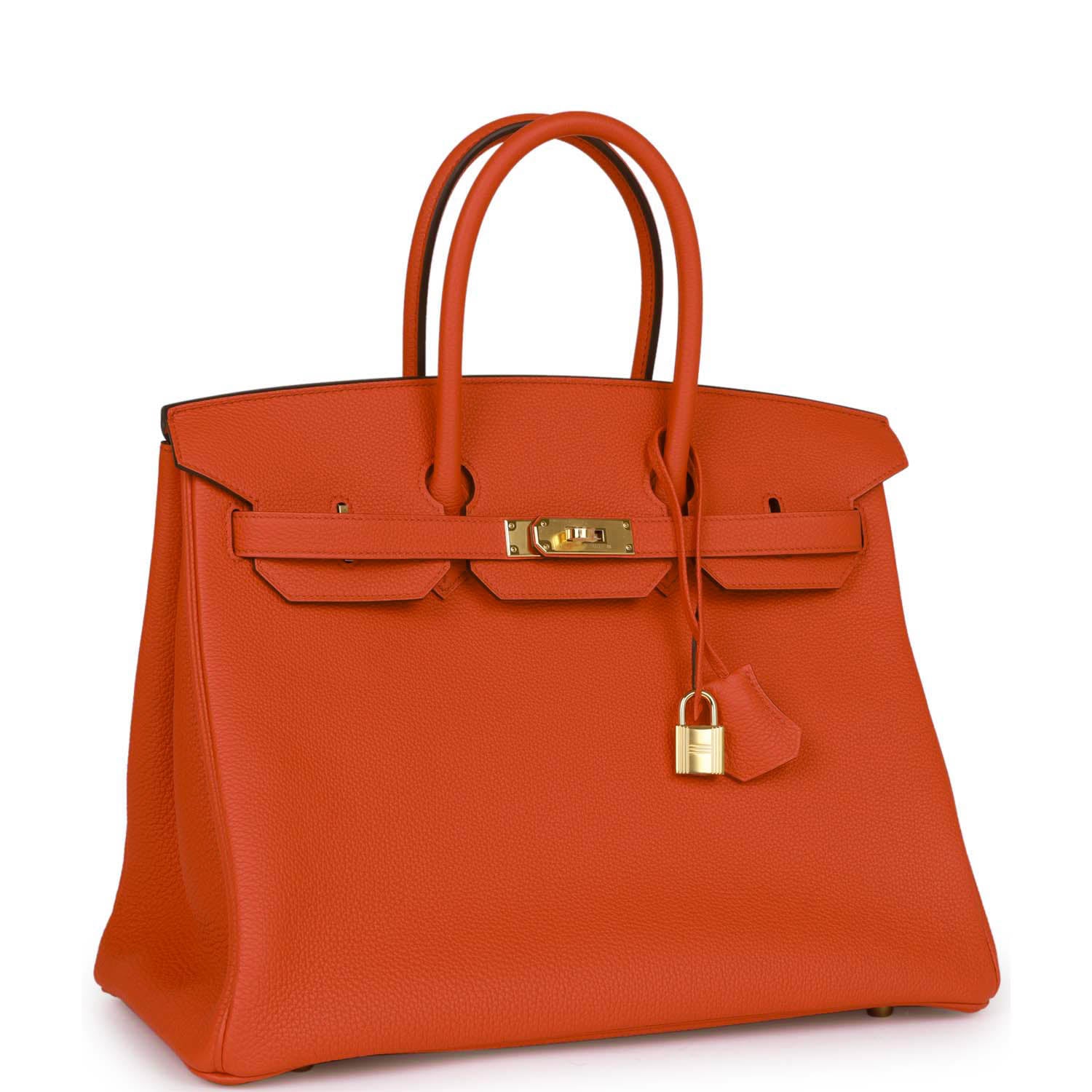 Hermes Special Order Hss Birkin Feu Togo Hardware Gold Travel Bag