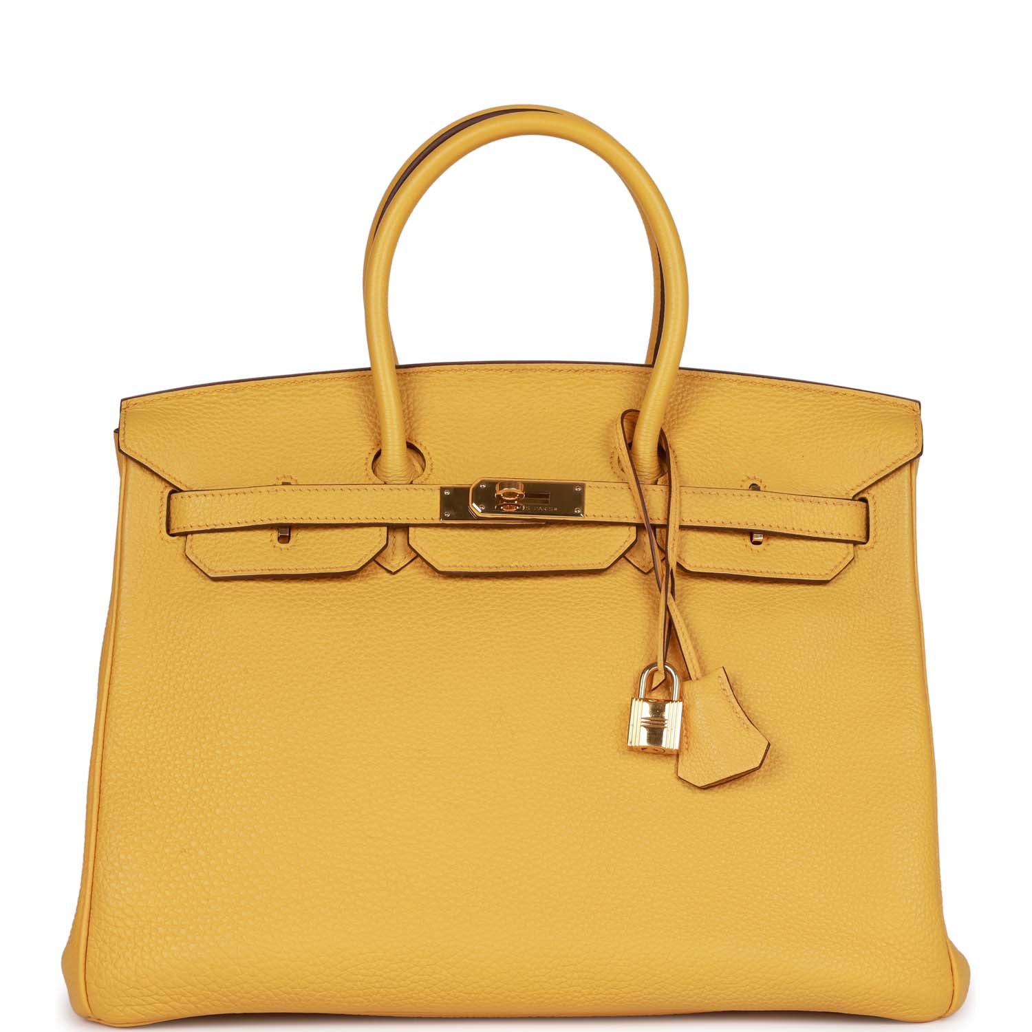 Hermes Birkin Soleil Togo Hardware Handbag Gold Travel Bag