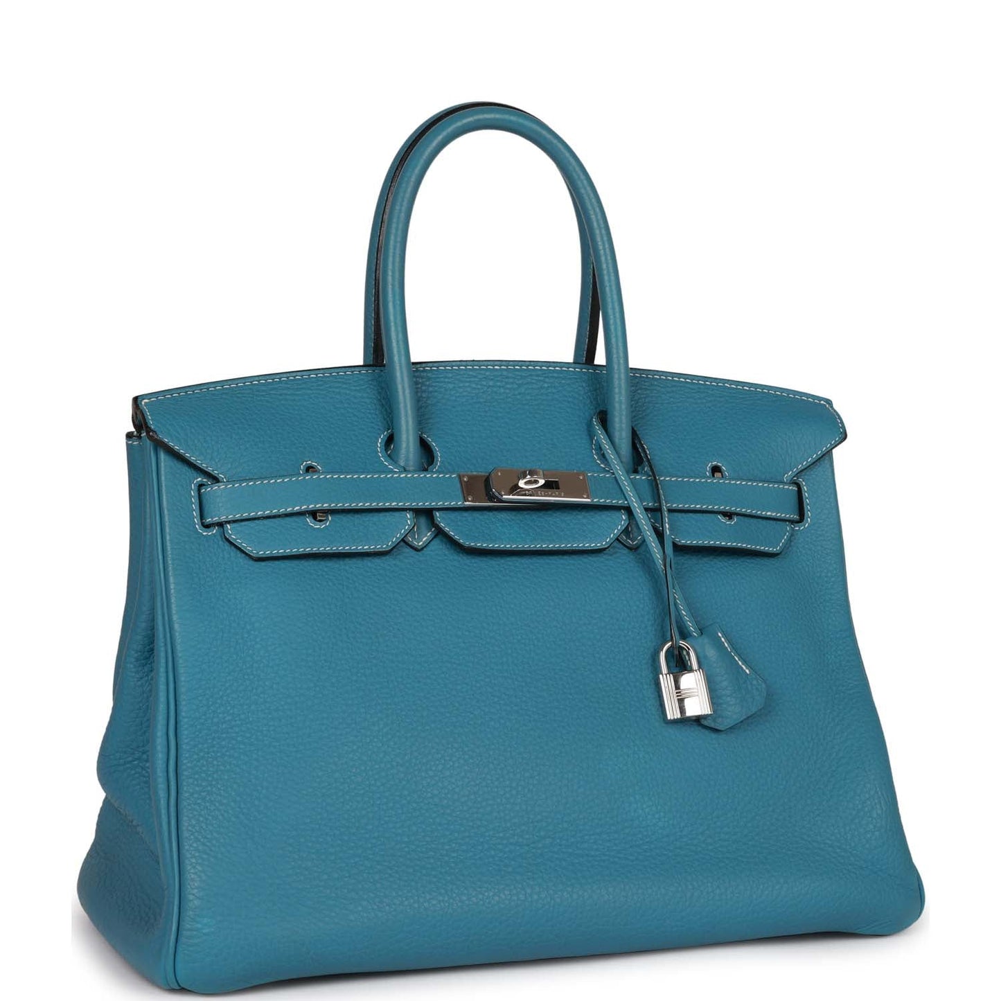 Hermes Birkin Bleu Jean Togo Palladium Hardware Handbag Travel Bag Palladium Hardware 1