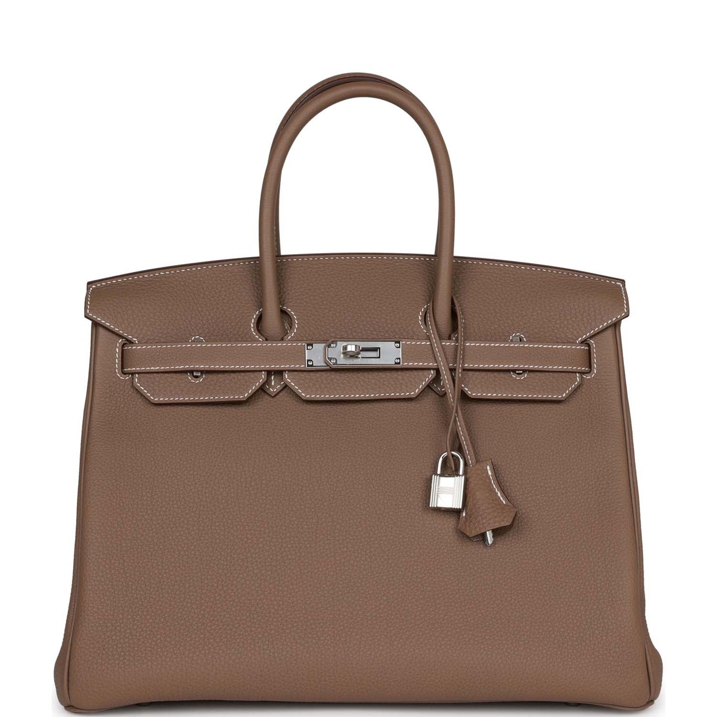 Hermes Birkin Etoupe Togo Palladium Hardware Handbag Travel Bag Palladium Hardware 4