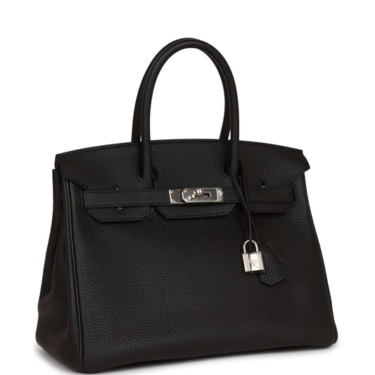 Hermes Birkin Togo Palladium Hardware Handbag Black Travel Bag Hardware 2 2