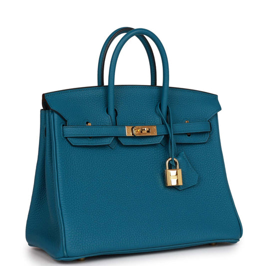 Hermes Top Quality Luxury Birkin Colvert Togo Hardware Gold Travel Bag