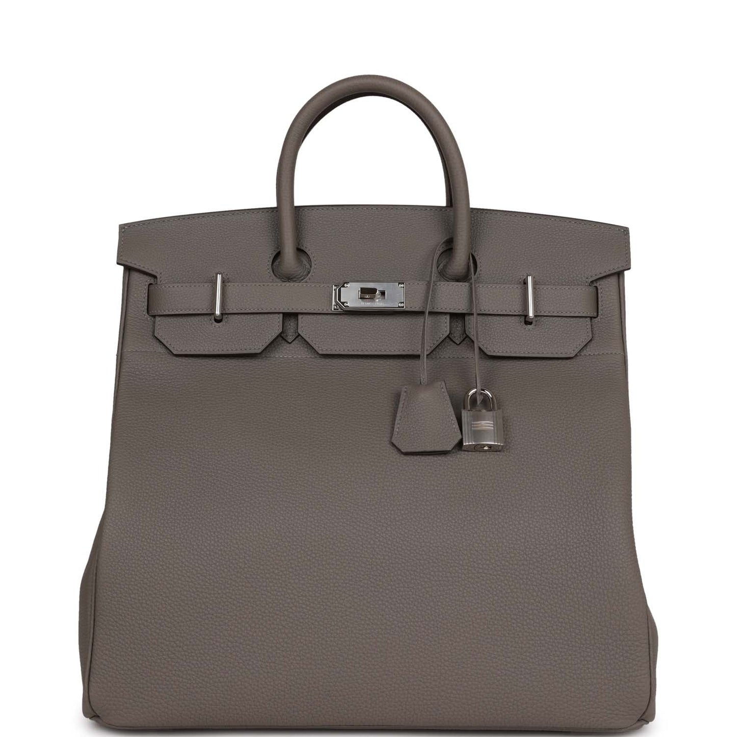 Hermes Hac Birkin Gris Meyer Togo Palladium Hardware Travel Bag