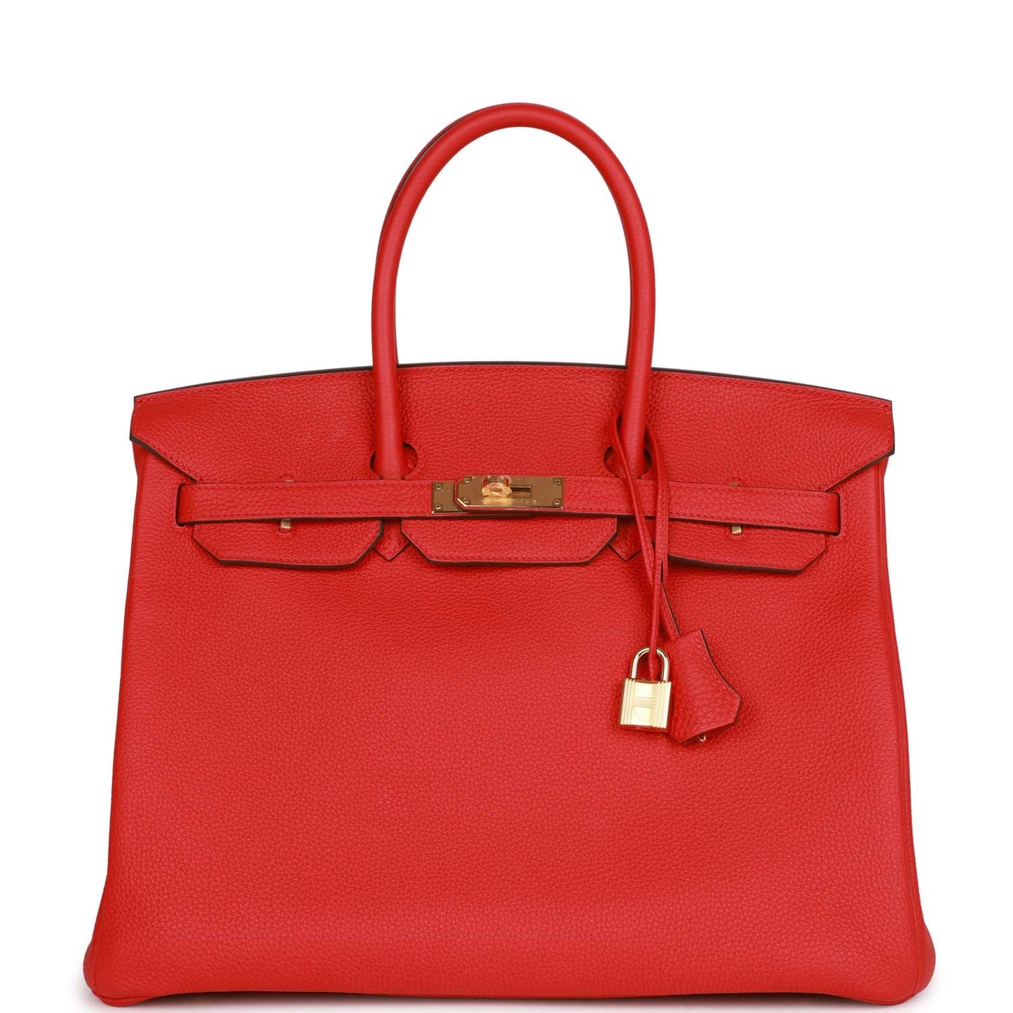 Hermes Birkin Rouge De Coeur Togo Hardware Deposit Gold Travel Bag