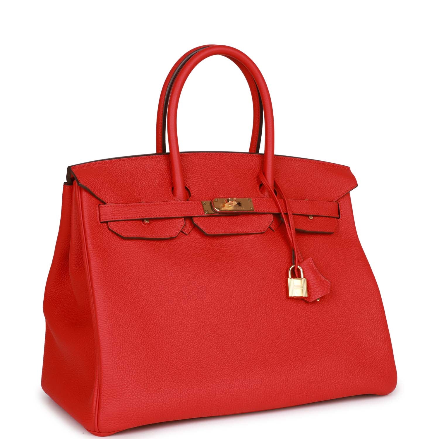Hermes Birkin Rouge De Coeur Togo Hardware Deposit Gold Travel Bag