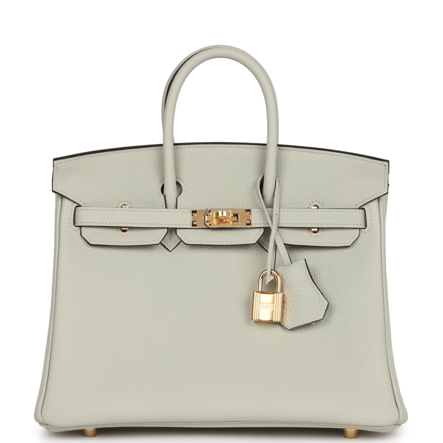 Hermes Birkin Gris Neve Togo Hardware Handbag Gold Travel Bag Togo Gold Hardware