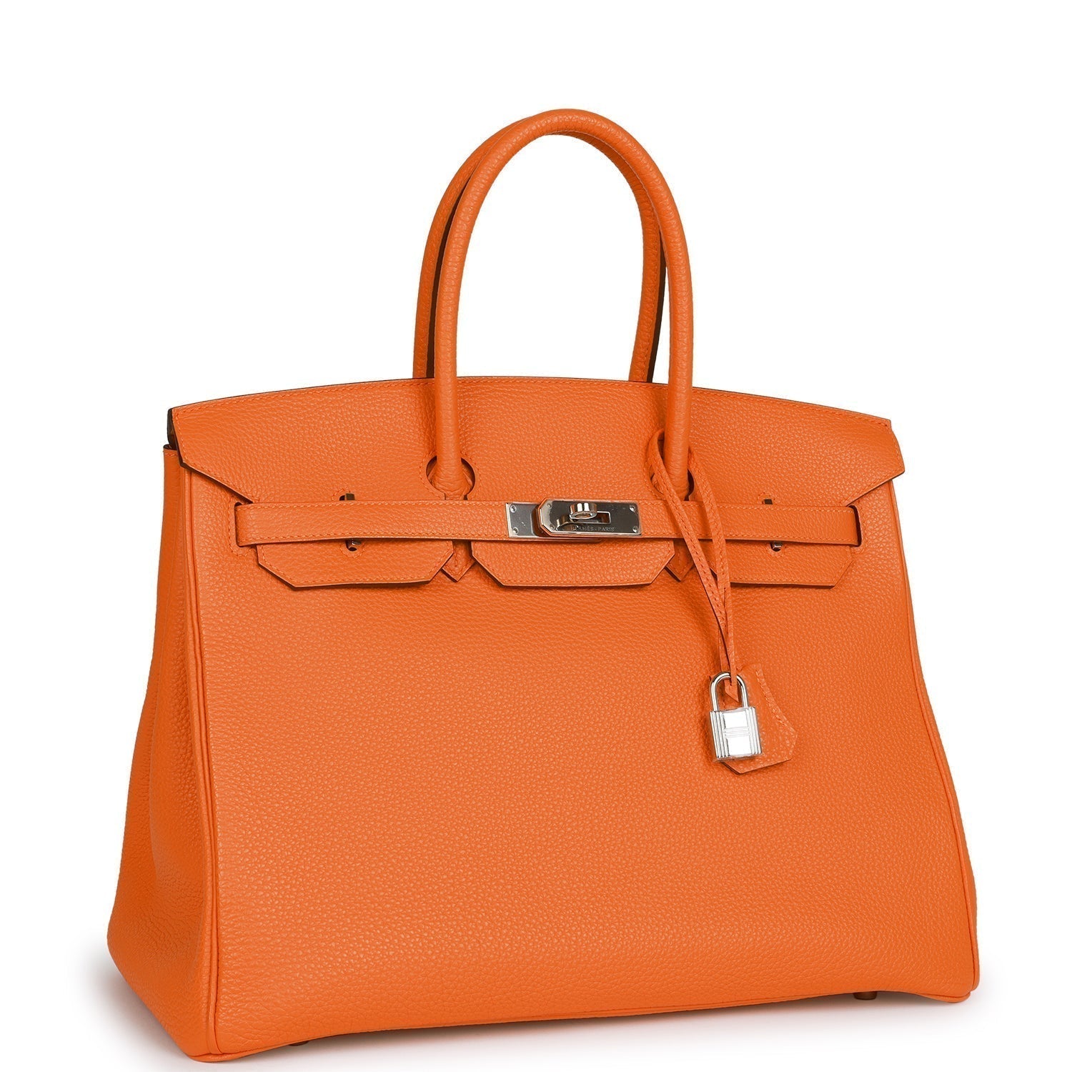 Hermes Top Quality Luxury Birkin Orange H Togo Travel Bag