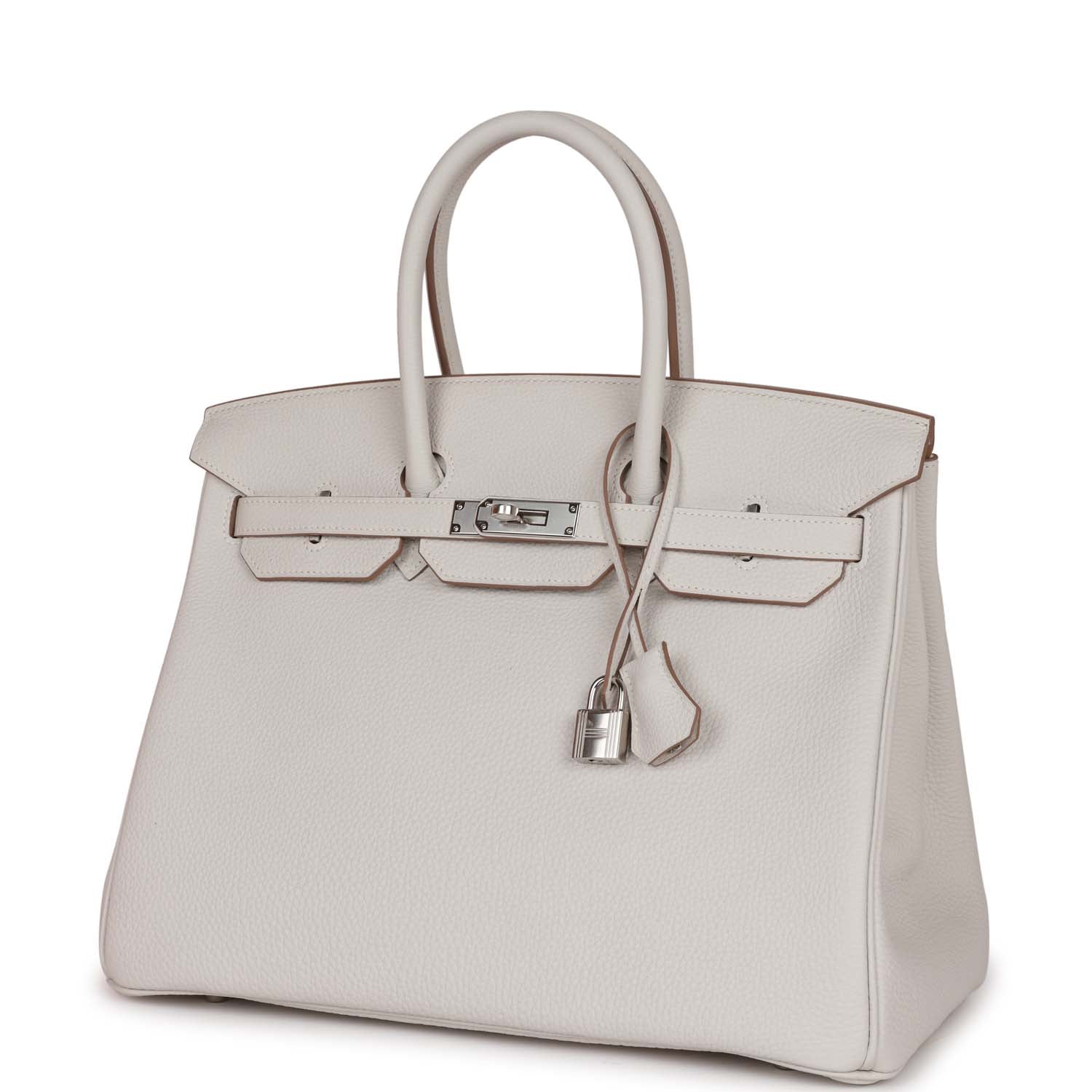 Hermes Birkin Gris Pale Togo Palladium Hardware Handbag Travel Bag