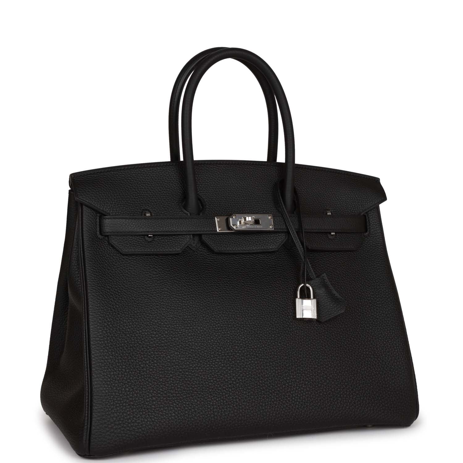 Hermes Birkin Togo Palladium Hardware Handbag Black Travel Bag Palladium Hardware 17
