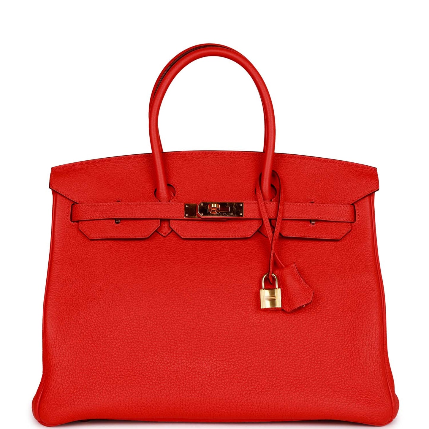 Hermes Birkin Capucine Togo Hardware Handbag Gold Travel Bag