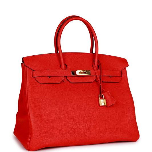 Hermes Birkin Capucine Togo Hardware Handbag Gold Travel Bag