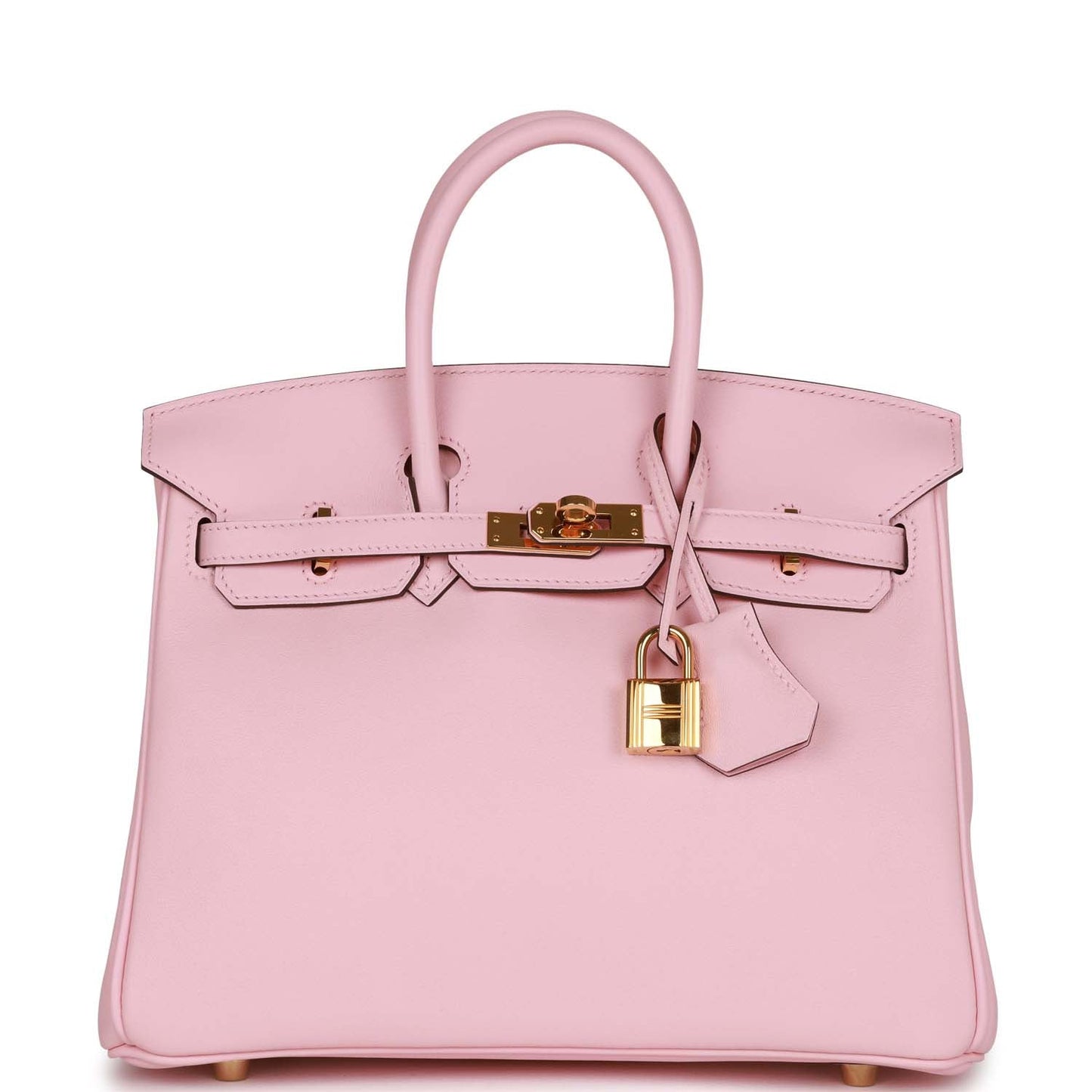 Hermes Birkin Rose Sakura Swift Hardware Handbag Gold Travel Bag