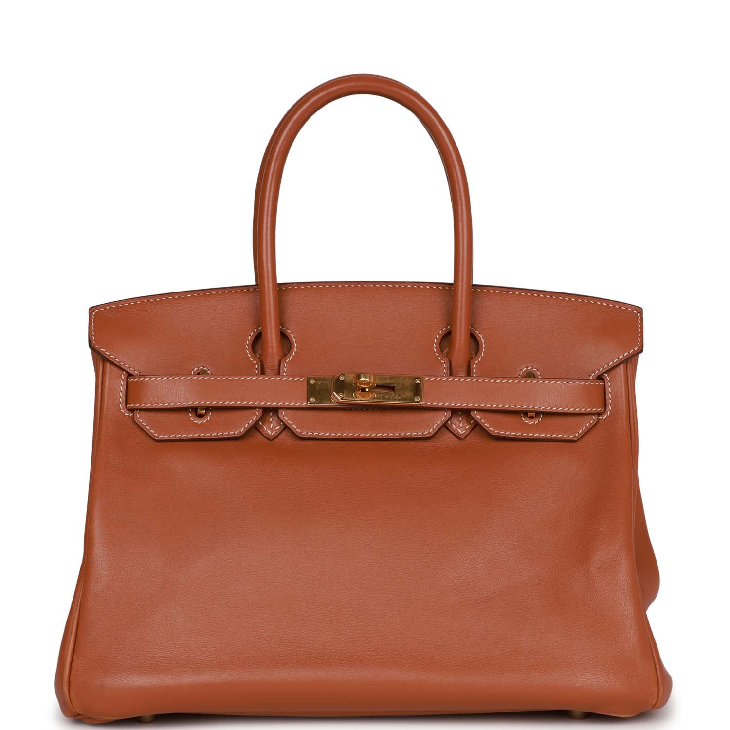 Hermes Birkin Fauve Swift Hardware Handbag Gold Travel Bag