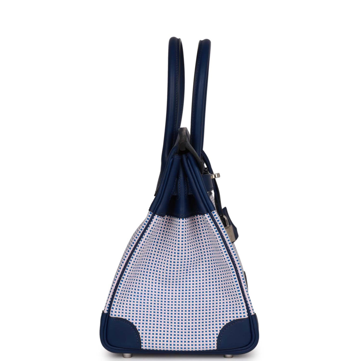 Hermes Quadrille Birkin Bleu Saphir Swift And Ecru Travel Bag
