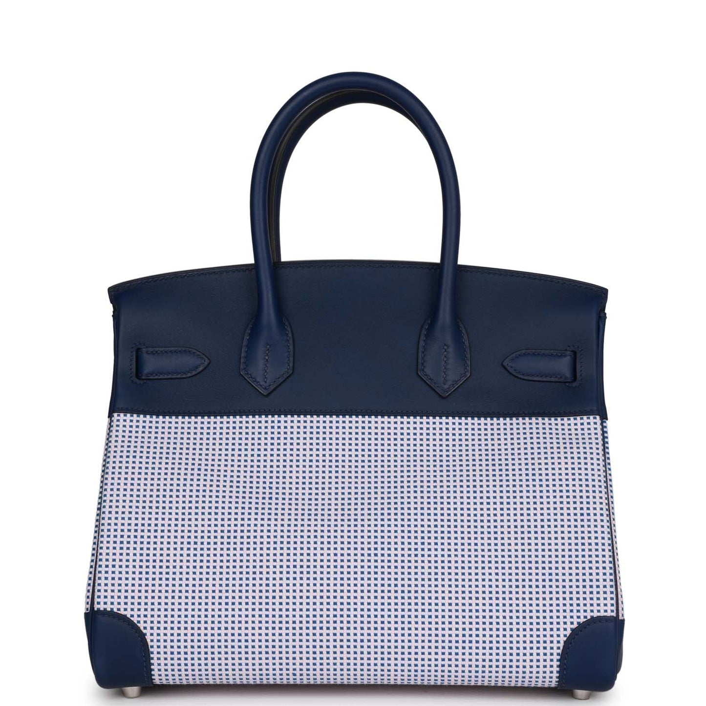 Hermes Quadrille Birkin Bleu Saphir Swift And Ecru Travel Bag