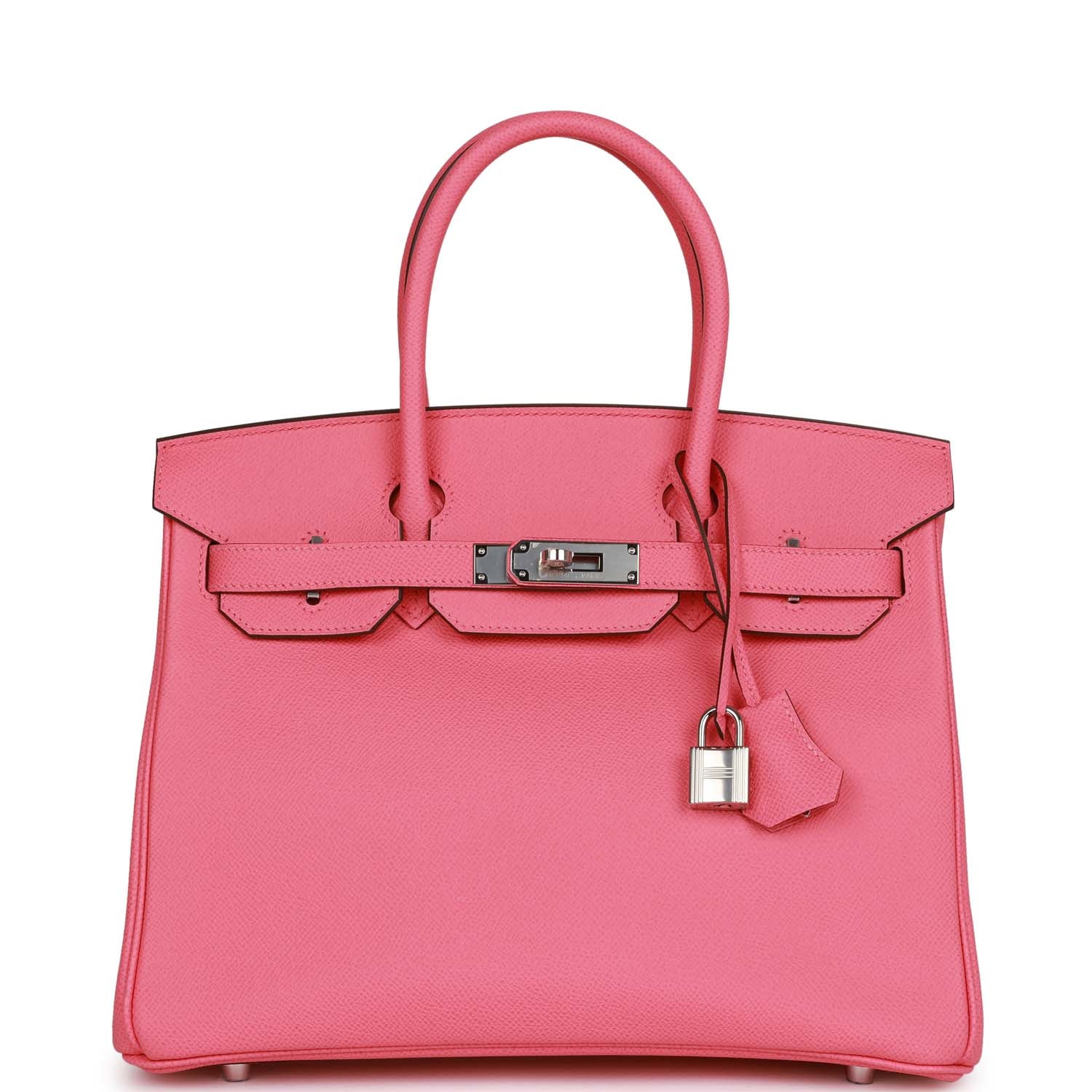 Hermes Birkin Rose Confetti Epsom Palladium Hardware Handbag Travel Bag