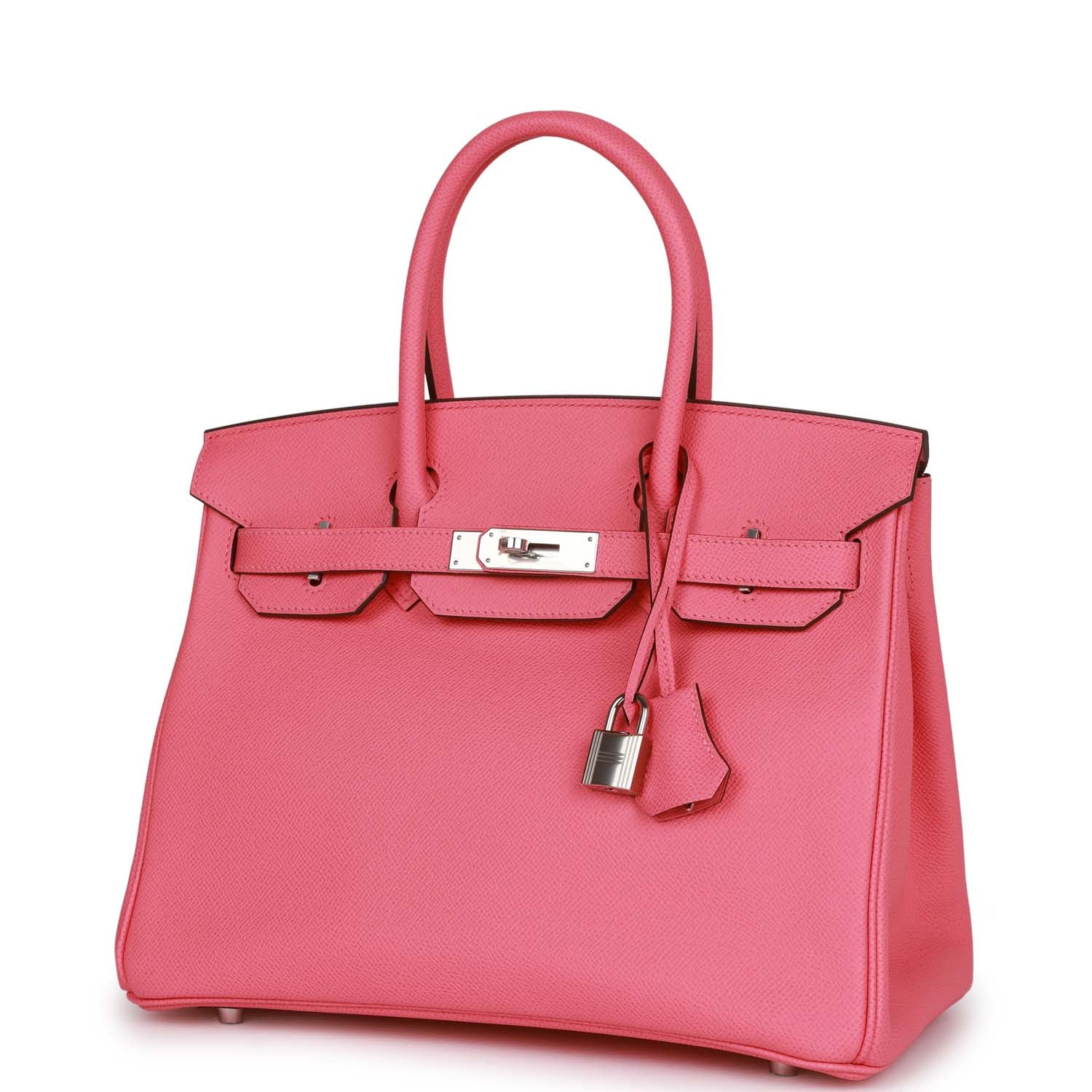 Hermes Birkin Rose Confetti Epsom Palladium Hardware Handbag Travel Bag