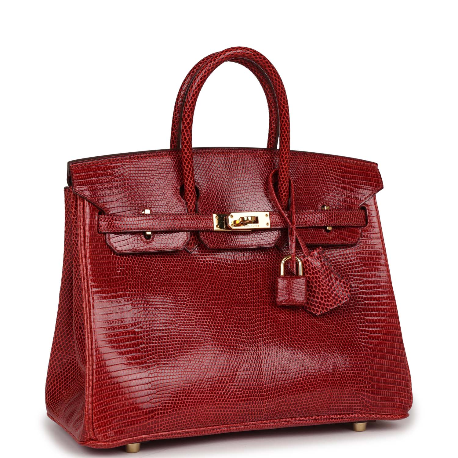 Hermes Top Quality Luxury Birkin Rouge Moyen Salvator Gold Travel Bag