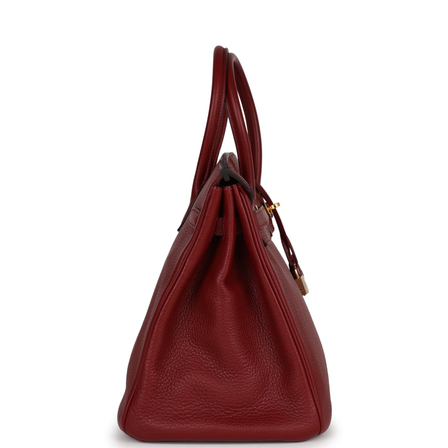 Hermes Birkin Rouge Togo Hardware Handbag Gold Travel Bag