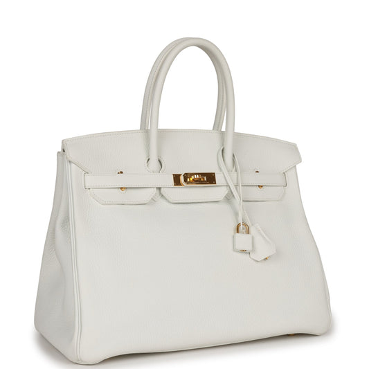 Hermes Birkin Clemence Hardware Handbag White Gold Travel Bag Hardware 1