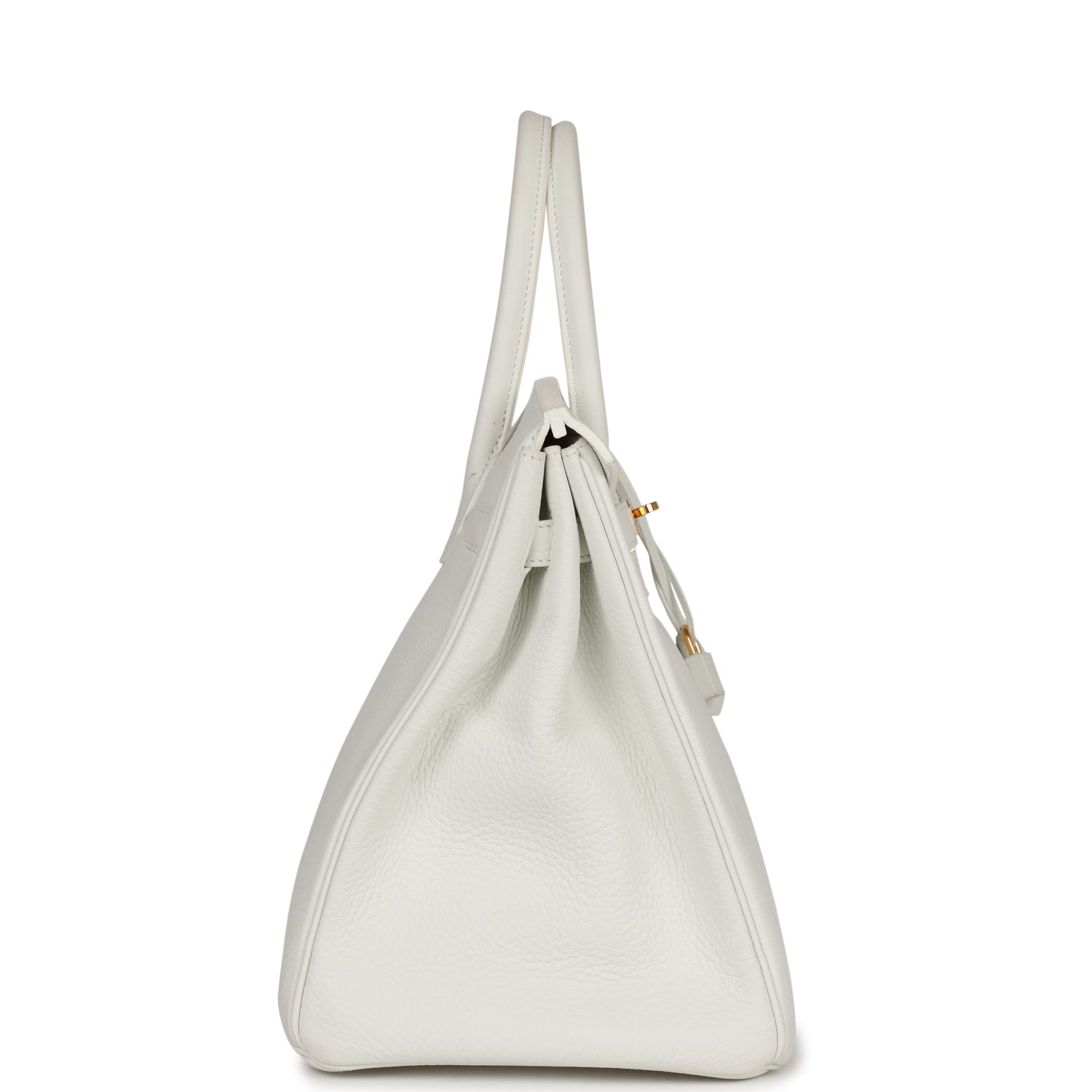 Hermes Birkin Clemence Hardware Handbag White Gold Travel Bag Hardware 1