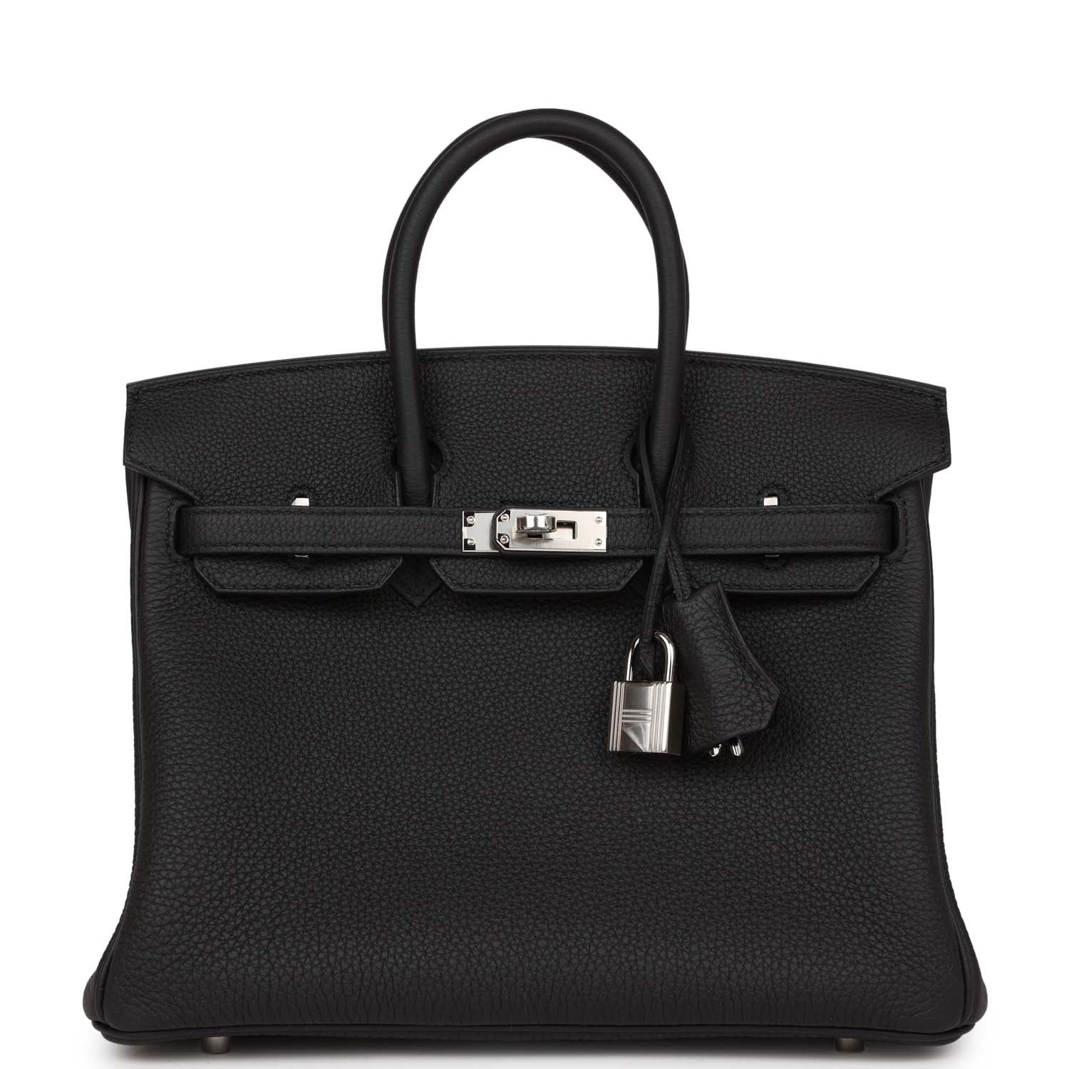 Hermes Birkin Togo Palladium Hardware Handbag Black Travel Bag