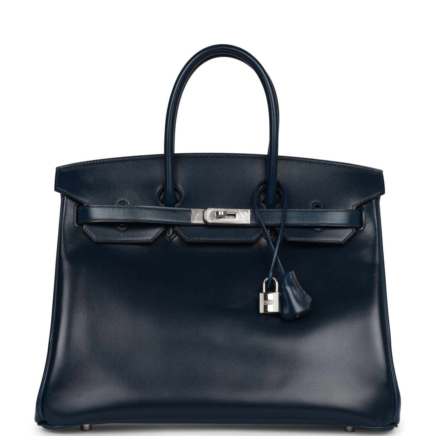 Hermes Birkin Bleu De Prusse Box Calf Guilloch Palladium Travel Bag