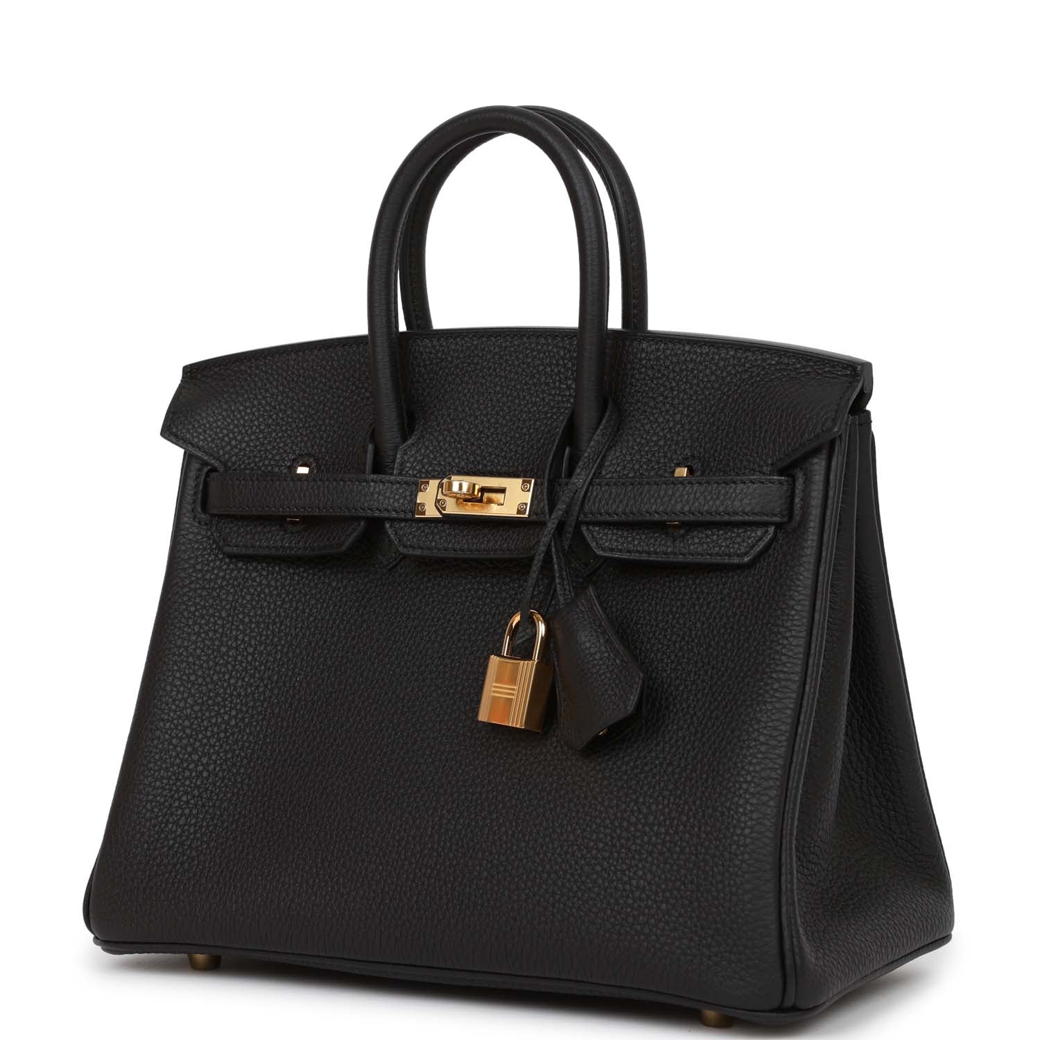 Hermes Birkin Togo Hardware Handbag Black Gold Travel Bag Palladium Hardware 16
