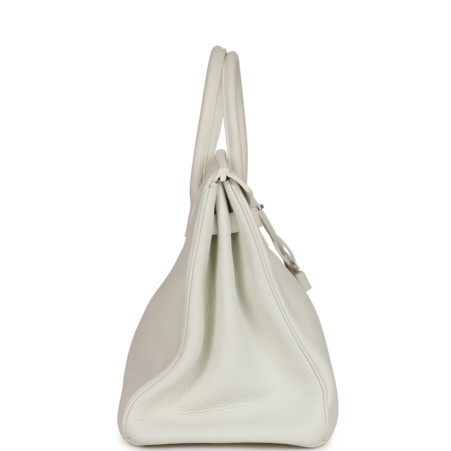Hermes Birkin Togo Palladium Hardware Handbag White Travel Bag