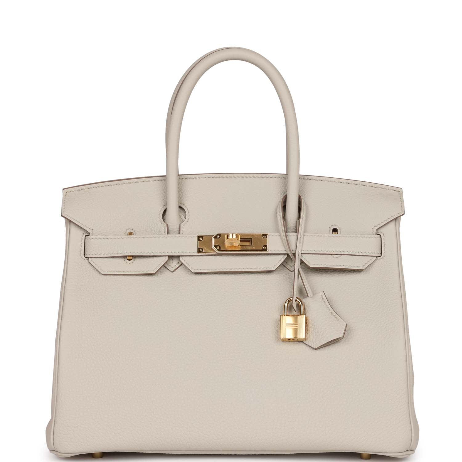 Hermes Birkin Beton Togo Hardware Handbag Gold Travel Bag