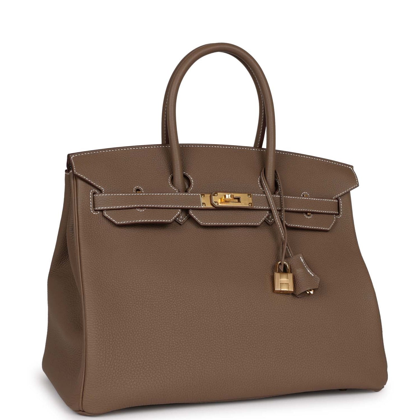 Hermes Birkin Etoupe Togo Hardware Handbag Gold Travel Bag Gold Hardware 8