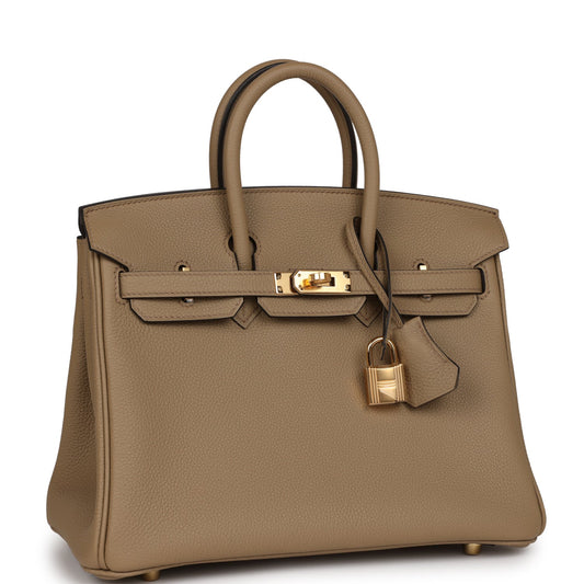 Hermes Birkin Marfa Togo Hardware Handbag Beige Gold Travel Bag