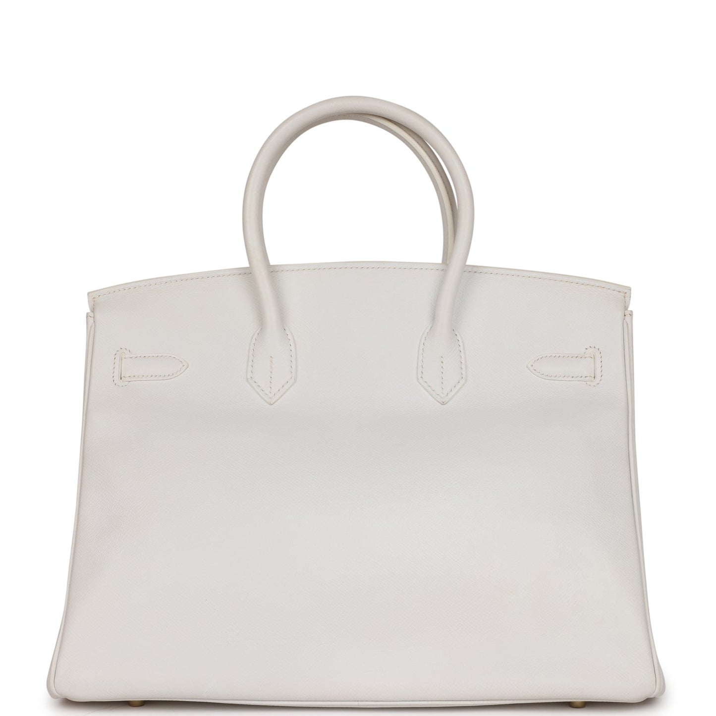 Hermes Top Quality Luxury Birkin Epsom Hardware Handbag White Gold Travel Bag