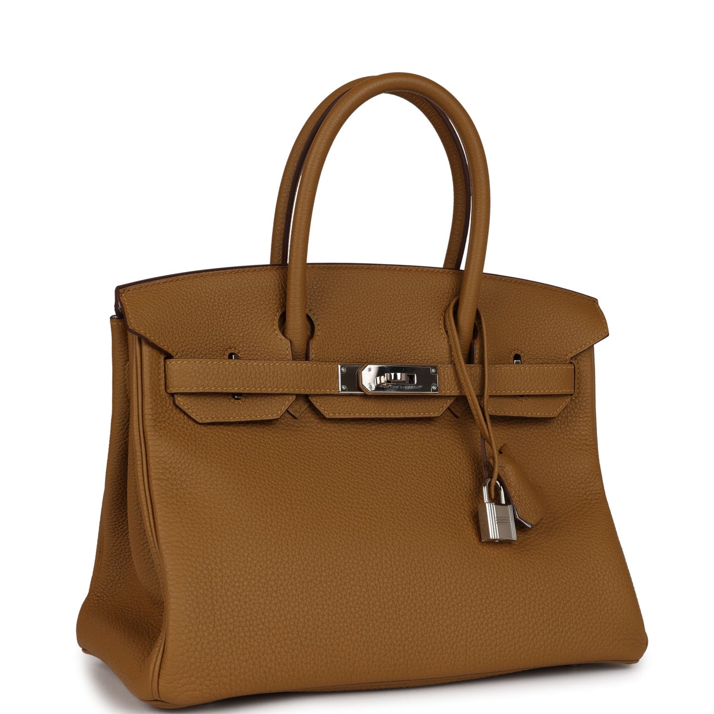 Hermes Top Quality Luxury Birkin Bronze D'Or Verso Travel Bag