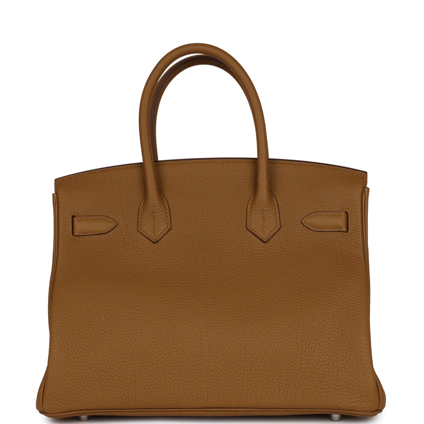 Hermes Top Quality Luxury Birkin Bronze D'Or Verso Travel Bag