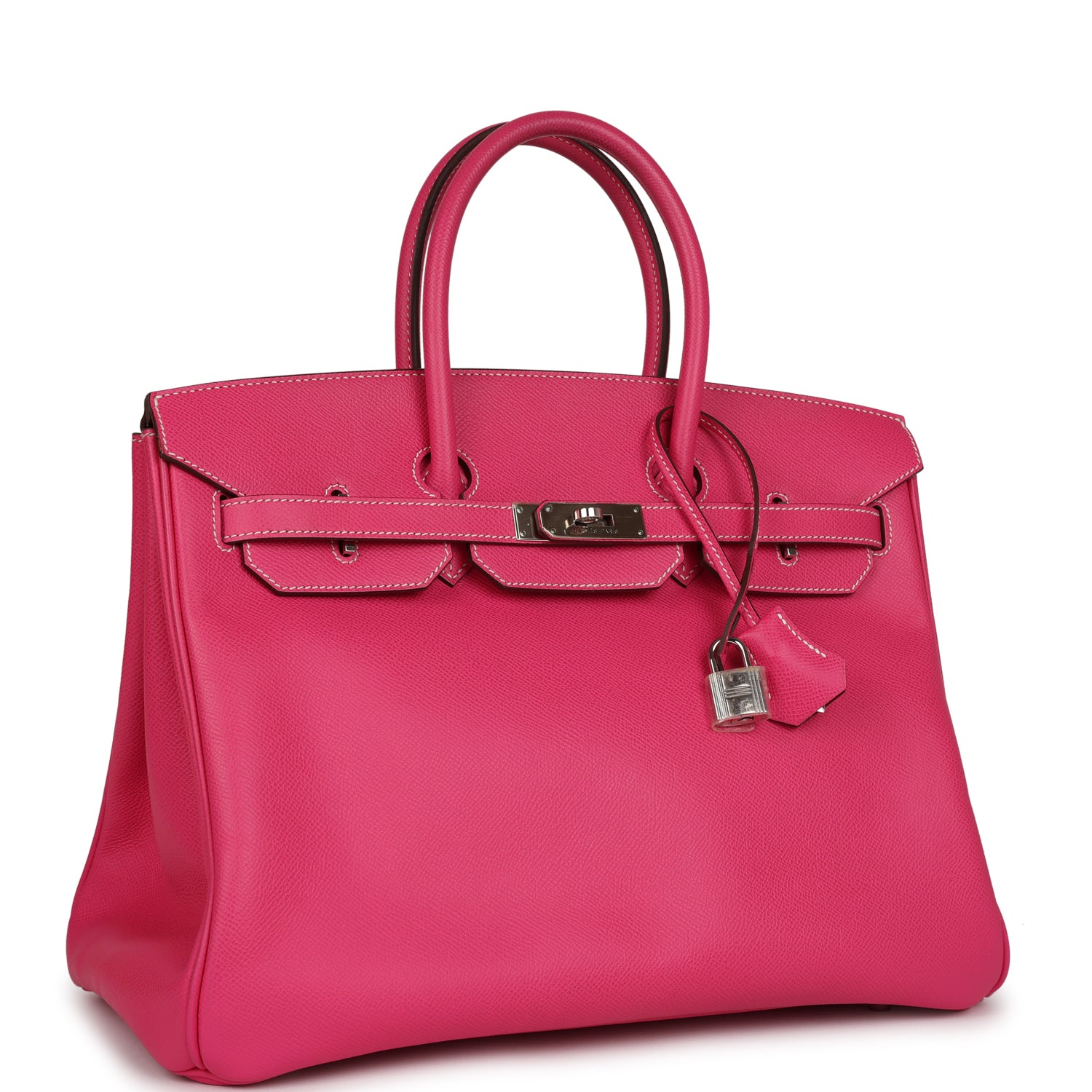Hermes Top Quality Luxury Birkin Rose Tyrien Candy Travel Bag