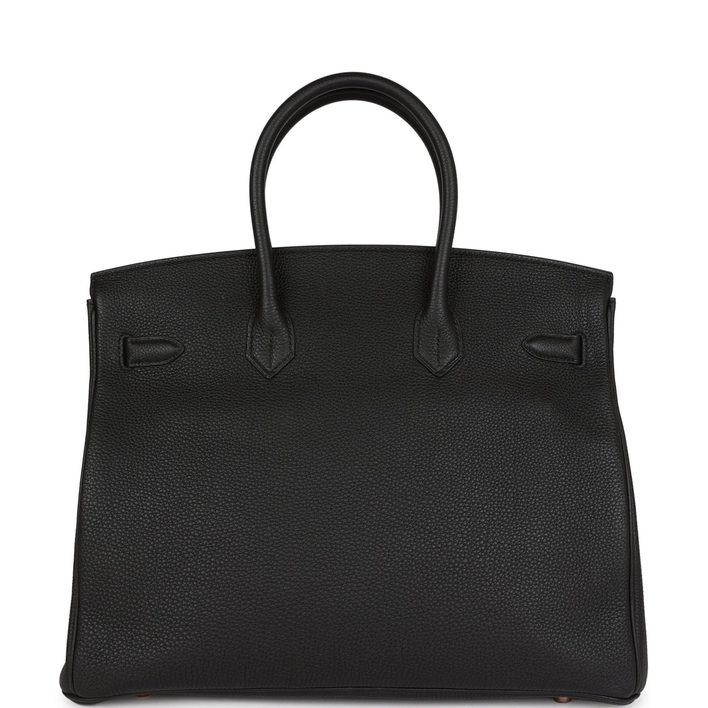 Hermes Top Quality Luxury Birkin Togo Rose Hardware Black Gold Travel Bag