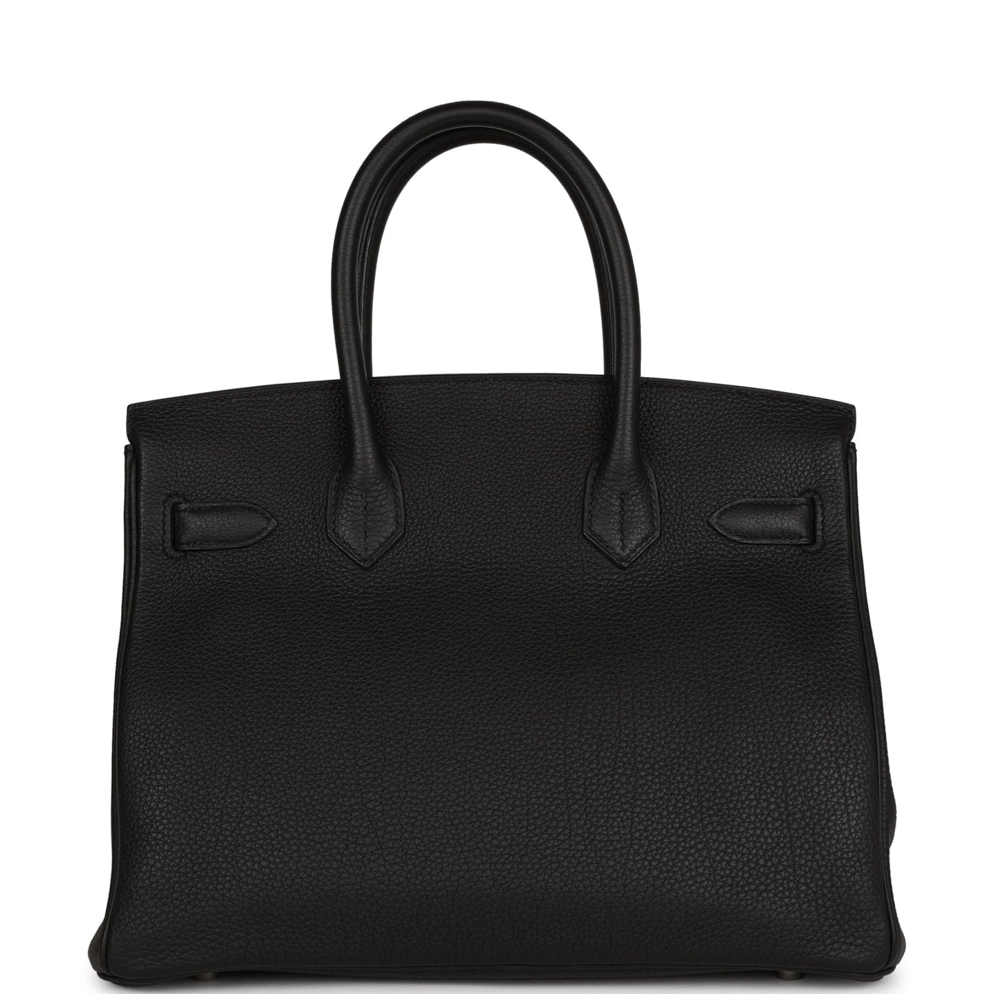 Hermes Top Quality Luxury Birkin Togo Palladium Hardware Black Travel Bag