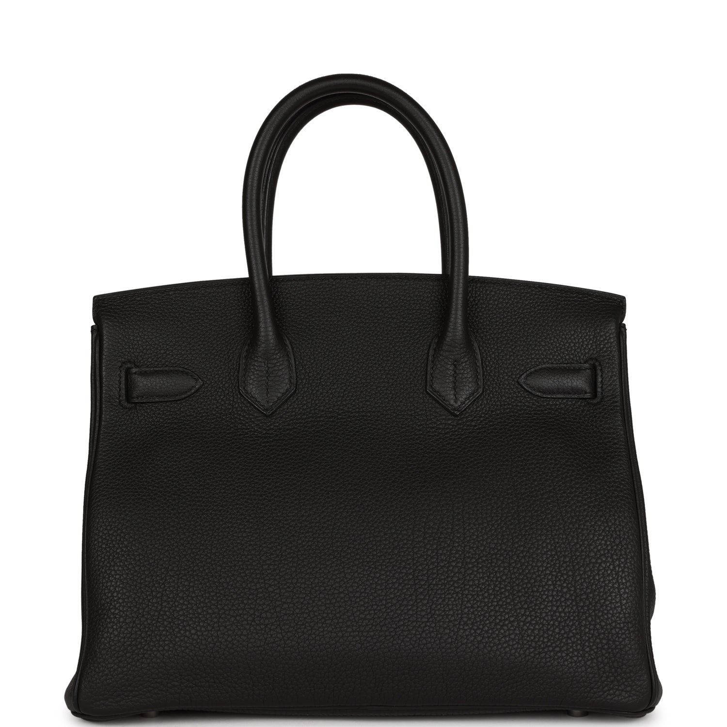 Hermes Top Quality Luxury Birkin Togo Palladium Hardware Black Travel Bag