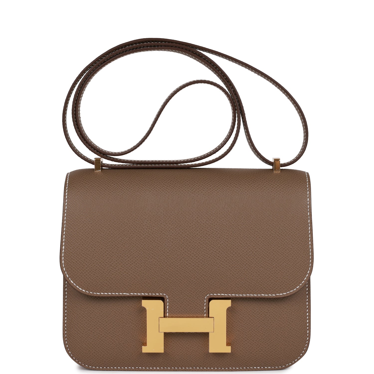 Hermes Constance Etoupe Epsom Hardware Handbag Gold Travel Bag