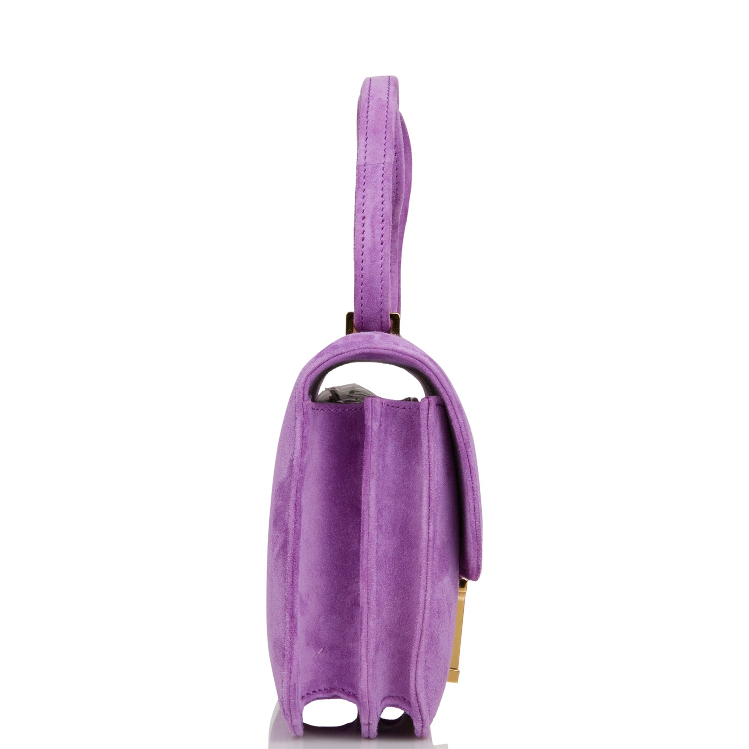 Hermes Constance Violet Doblis Hardware Handbag Gold Travel Bag Gold Hardware