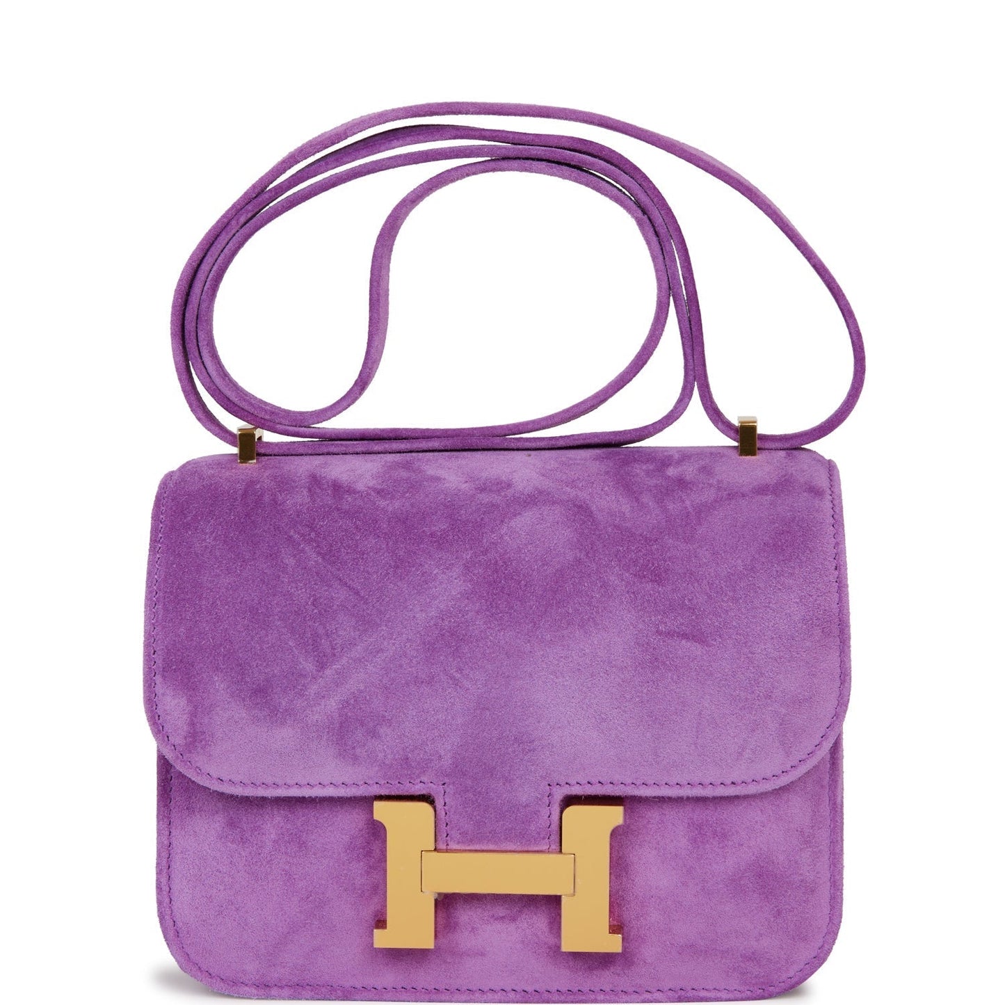 Hermes Constance Violet Doblis Hardware Handbag Gold Travel Bag 4