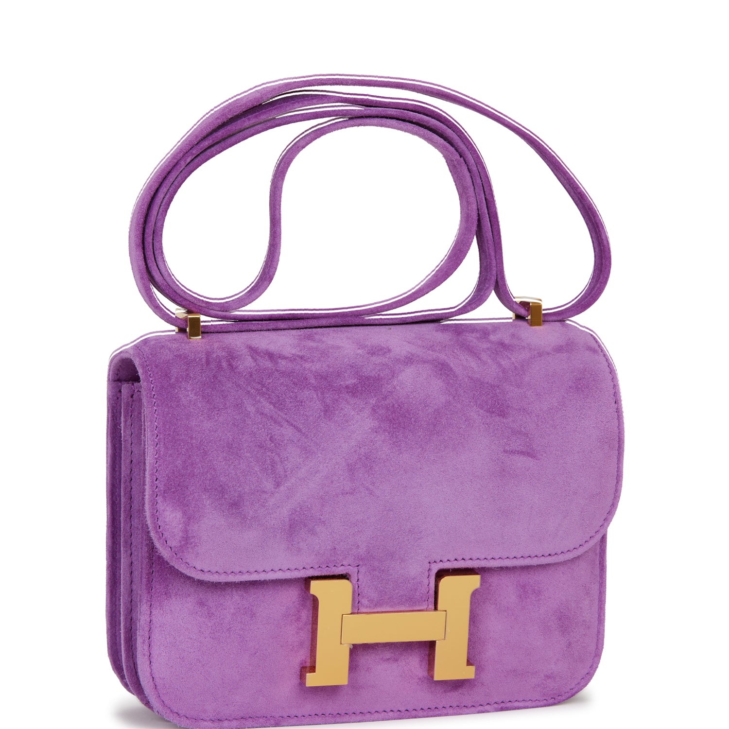 Hermes Constance Violet Doblis Hardware Handbag Gold Travel Bag Hardware 1