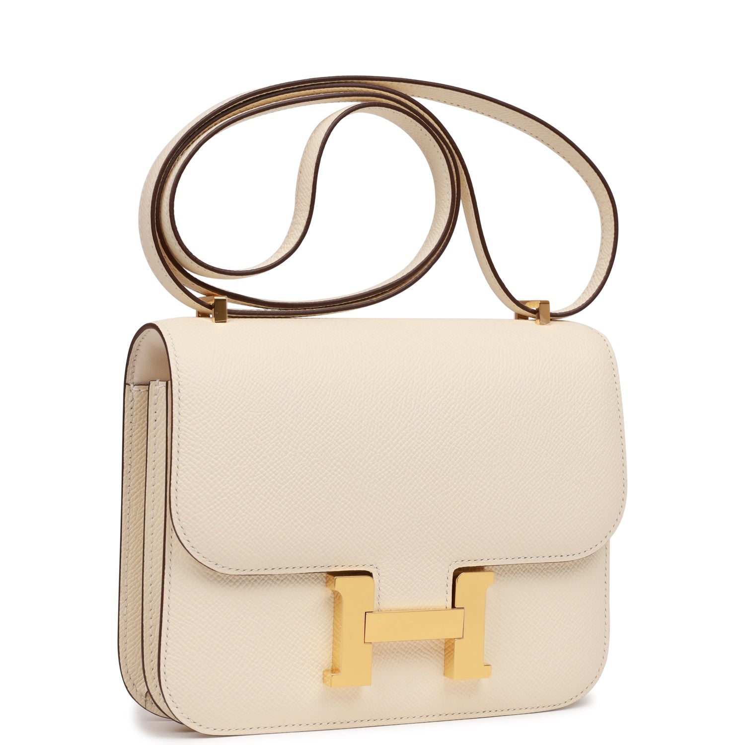 Hermes Constance Nata Epsom Hardware Crossbody Bag Gold Gold Hardware
