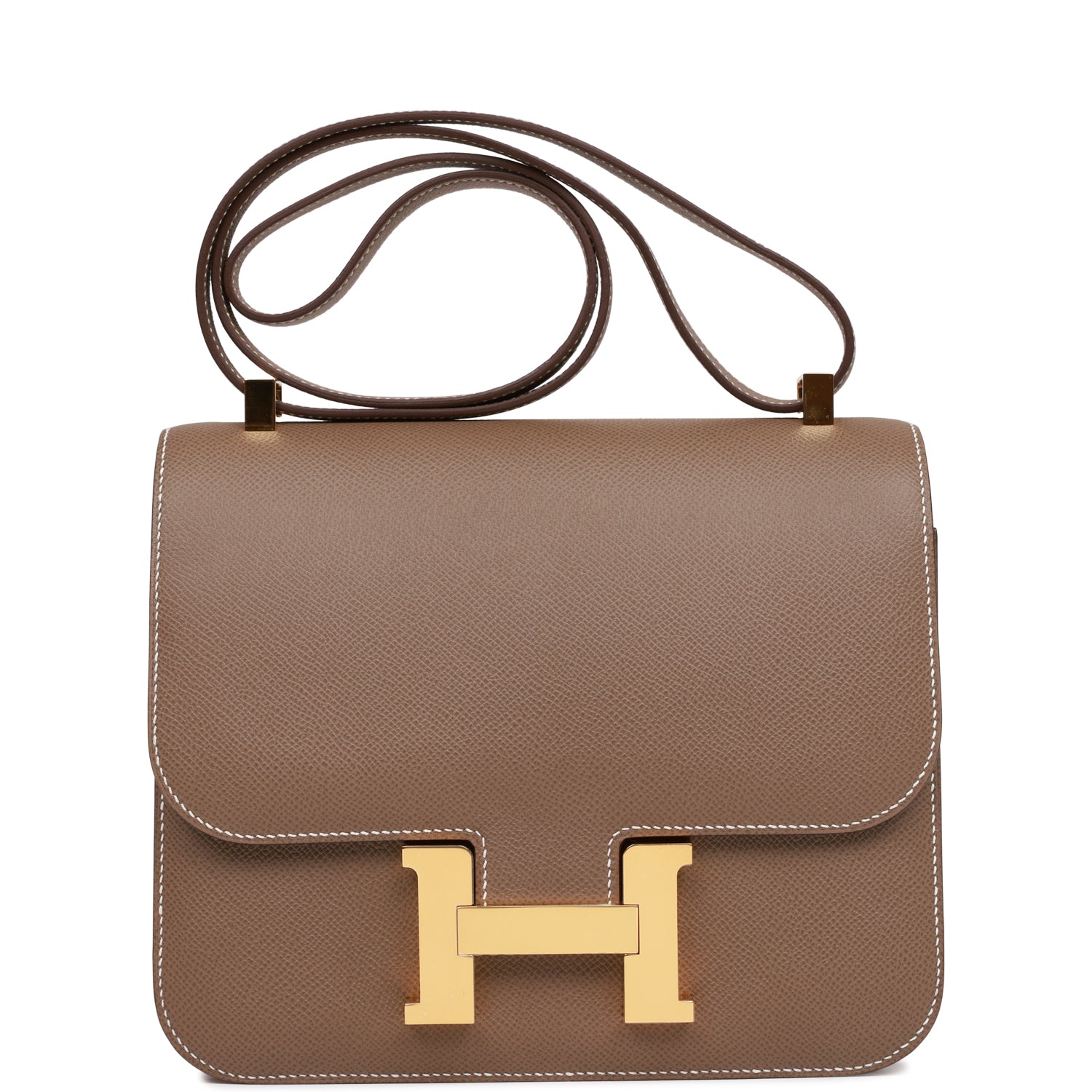 Hermes Constance Etoupe Epsom Hardware Handbag Gold Travel Bag 5