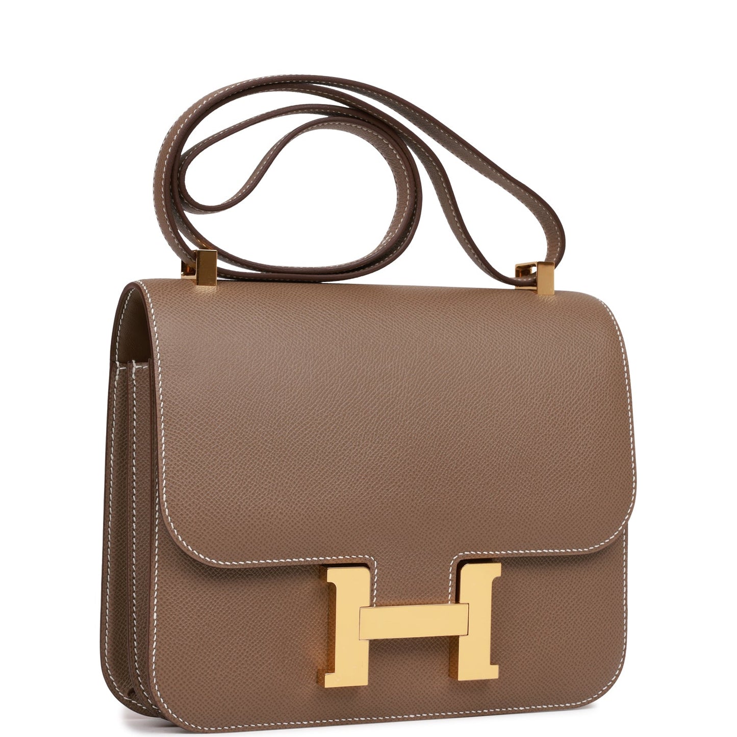 Hermes Constance Etoupe Epsom Hardware Handbag Gold Travel Bag 5