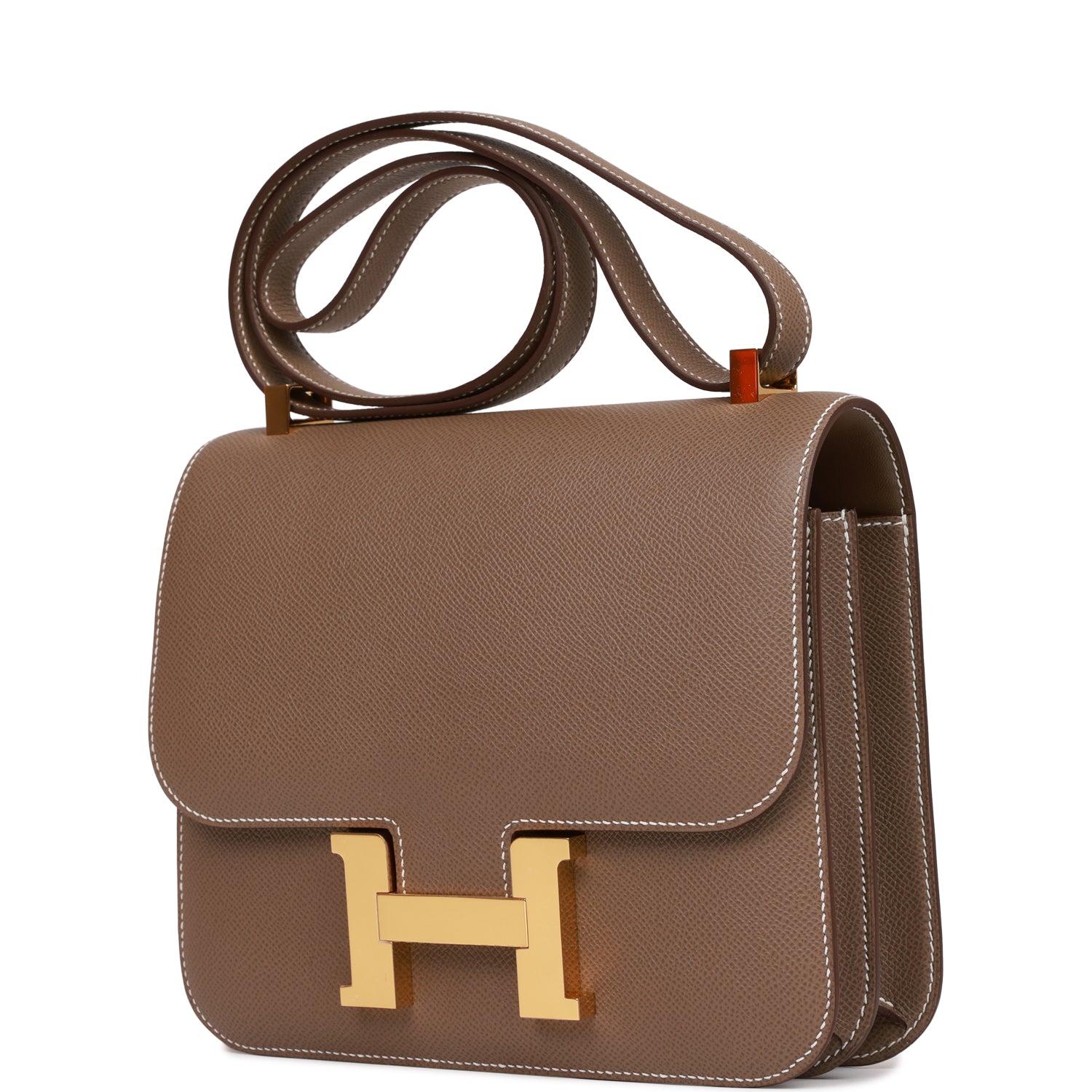 Hermes Constance Etoupe Epsom Hardware Handbag Gold Travel Bag 5