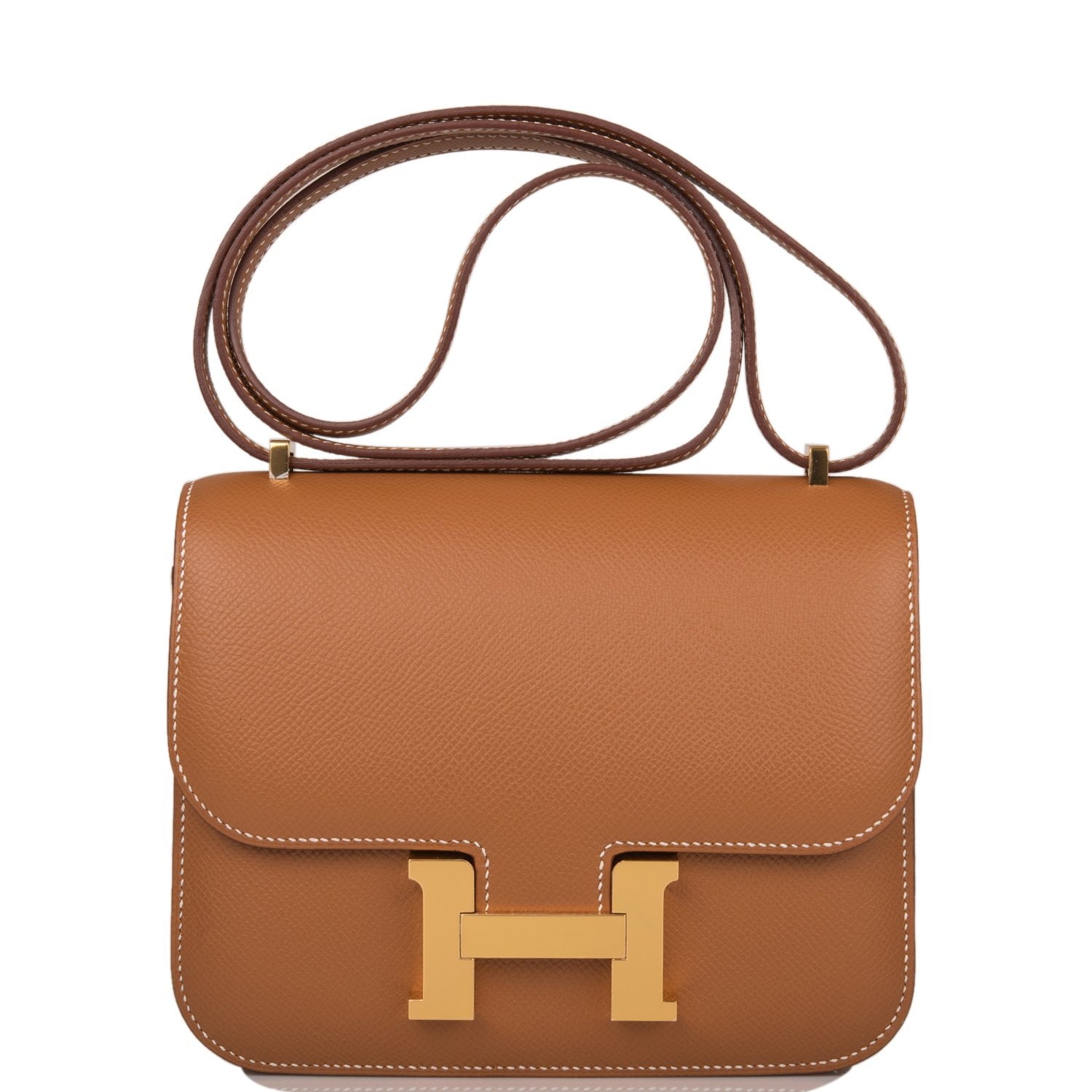 Hermes Constance Epsom Hardware Handbag Gold Travel Bag 4