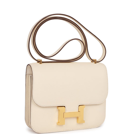 Hermes Constance Nata Epsom Hardware Handbag Gold Travel Bag