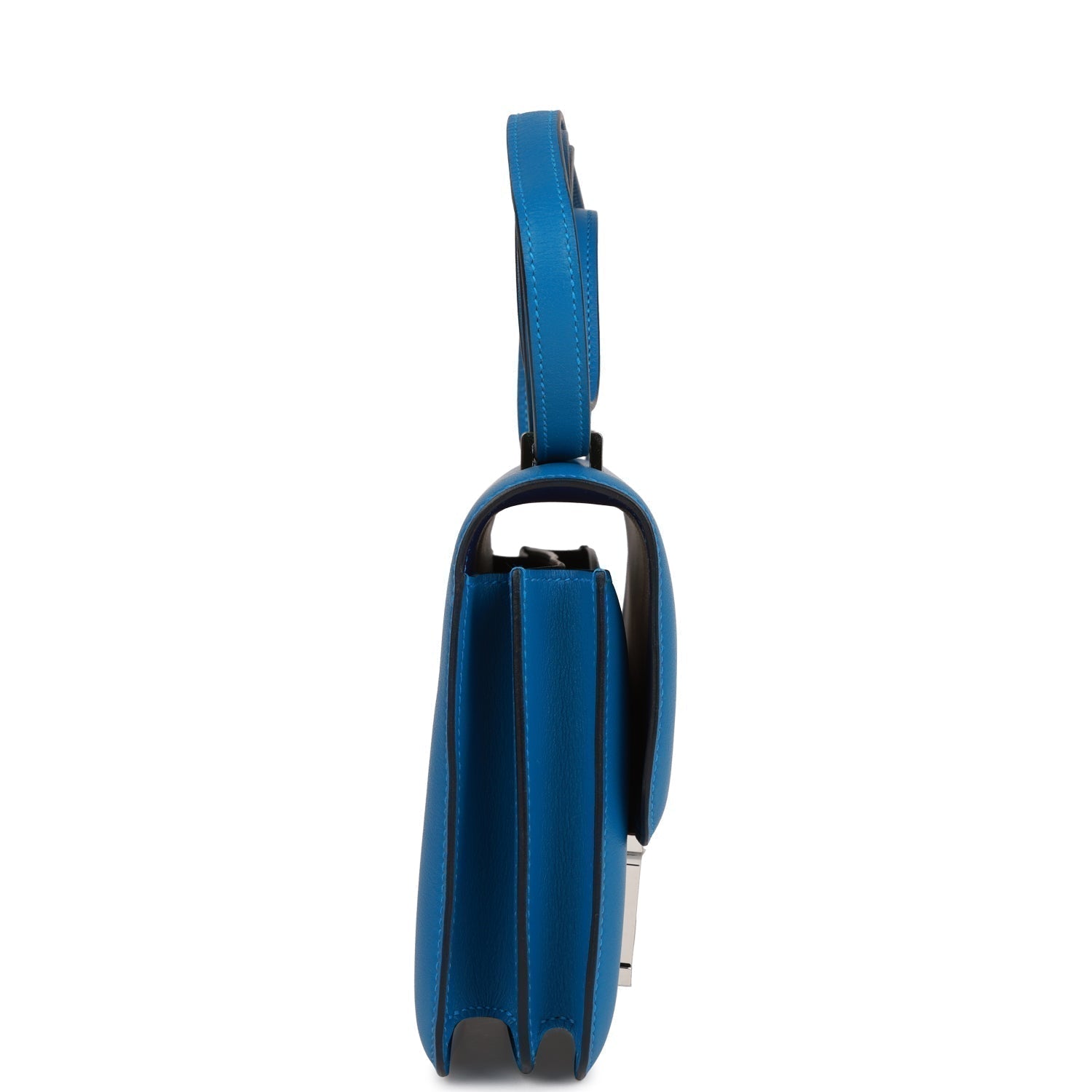 Hermes Constance Mykonos Verso Evercolor Palladium Hardware Handbag Travel Bag